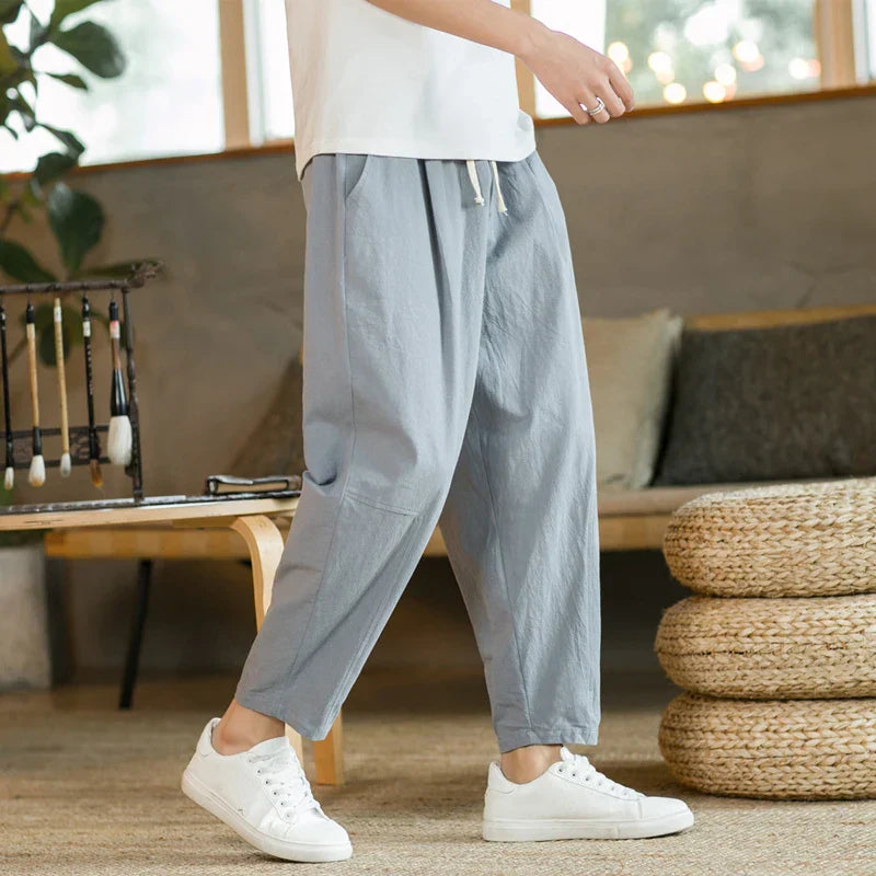 Van Der Waal Mode™ | Heren casual katoenen broek