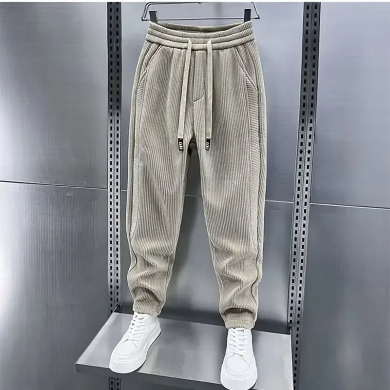 Van Der Waal Mode™ | Trendy geribbelde broek