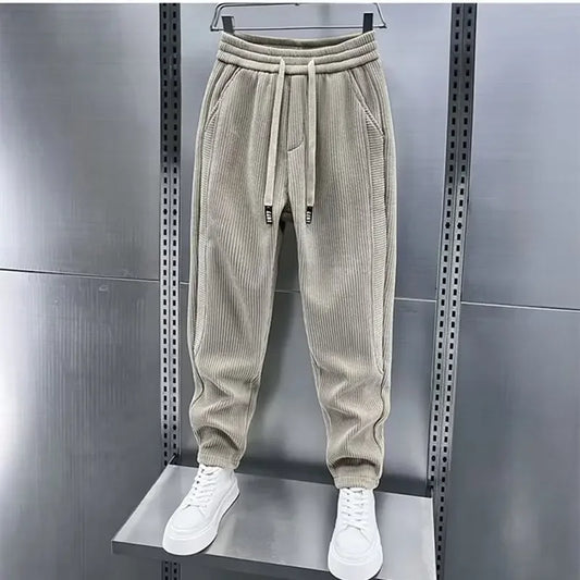 Van Der Waal Mode™ | Trendy geribbelde broek