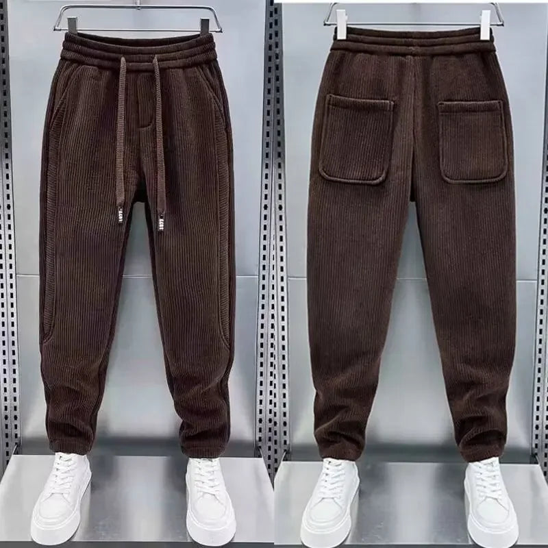 Van Der Waal Mode™ | Trendy geribbelde broek