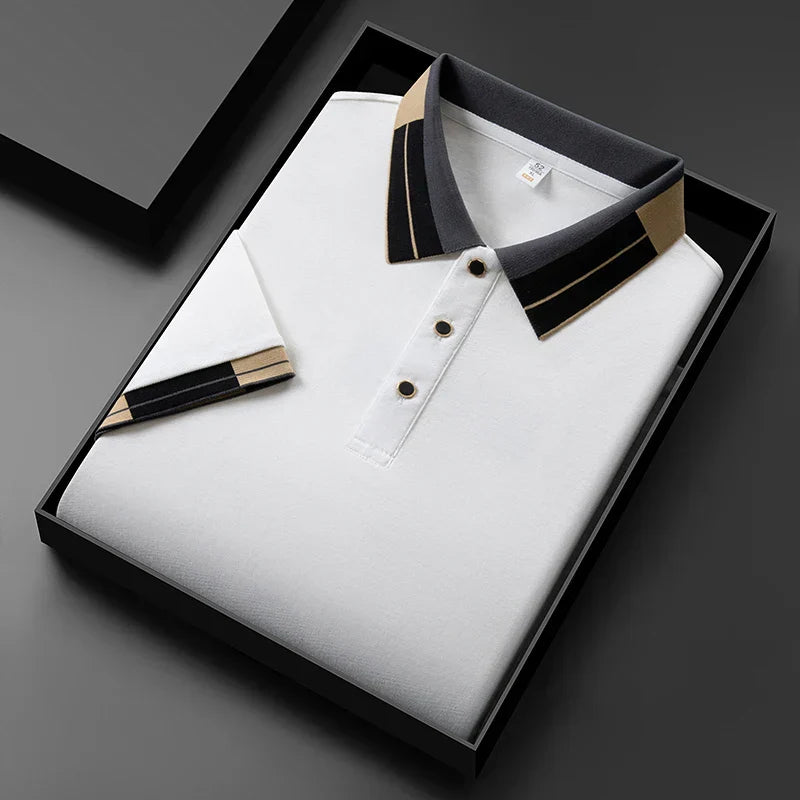 Van Der Waal™ | Poloshirt met contrasterende afwerkingen