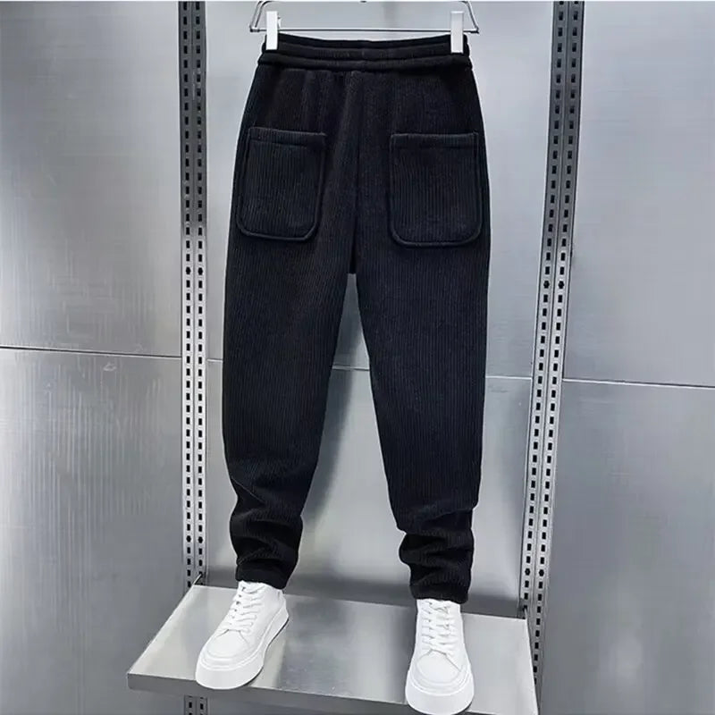 Van Der Waal Mode™ | Trendy geribbelde broek