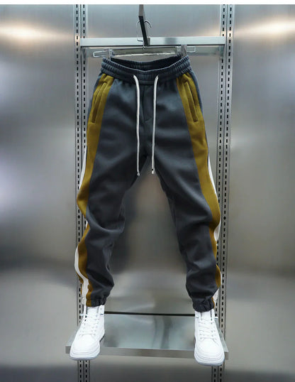 Van Der Waal Mode™ | Trendy broek met contrasterende strepen