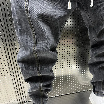 Van Der Waal Mode™ | Denim joggingbroek