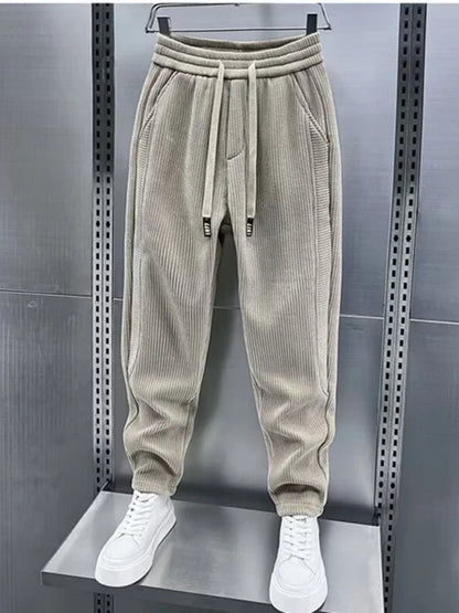 Van Der Waal Mode™ | Trendy geribbelde broek