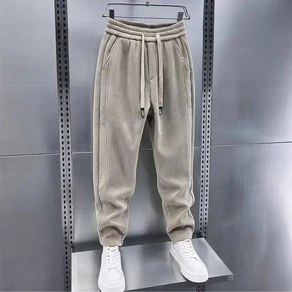 Van Der Waal Mode™ | Trendy geribbelde broek