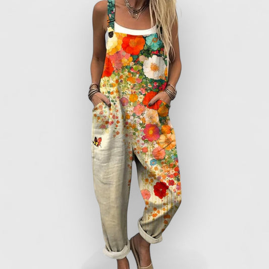 Calista | Vintage bloemen-jumpsuit voor dames
