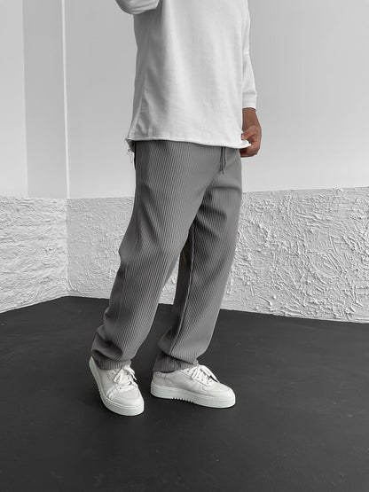Van Der Waal Mode™ | Relaxte geribbelde broek