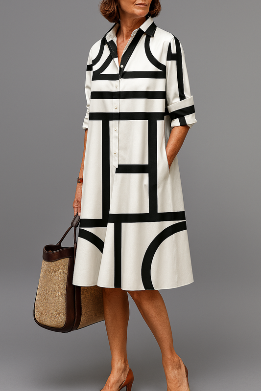 Brigitte | Luxe Midi-jurk voor moeiteloze elegantie