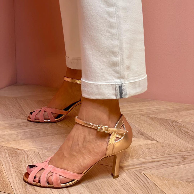 Mira | Open-toe sandalen met naaldhak