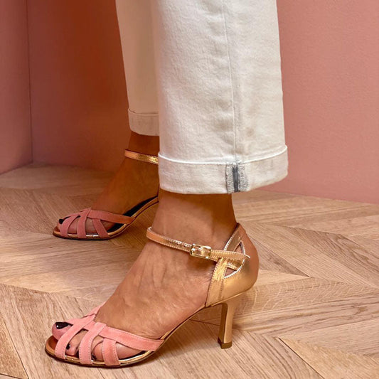 Mira | Open-toe sandalen met naaldhak