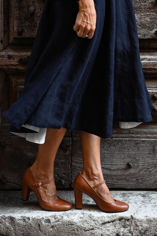 Juna | Alledaagse sandalen met bandjes en lage hak