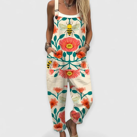 Calista | Vintage bloemen-jumpsuit voor dames