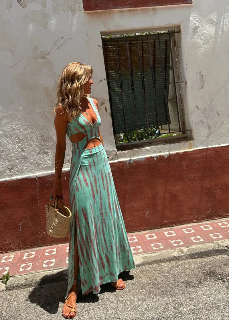 IBIZA | Jurk met tie-dye print