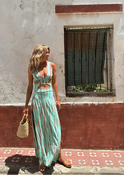 IBIZA | Jurk met tie-dye print