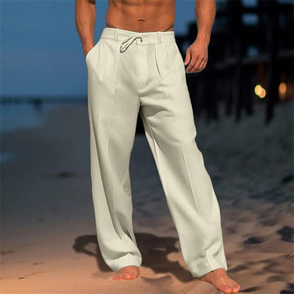 Andreas™ | Effen linnen broek