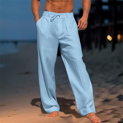Andreas™ | Effen linnen broek
