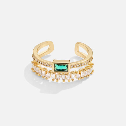 Bliss – Gelaagde kristallen ring