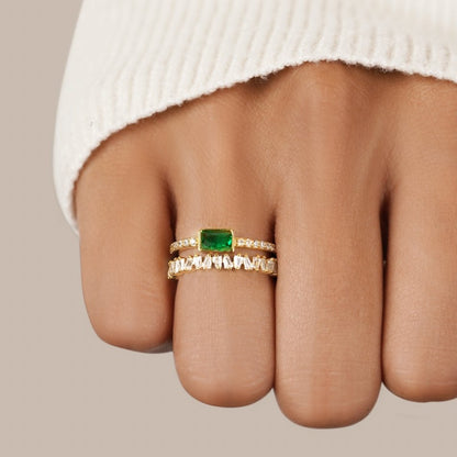 Bliss – Gelaagde kristallen ring