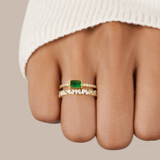 Bliss – Gelaagde kristallen ring