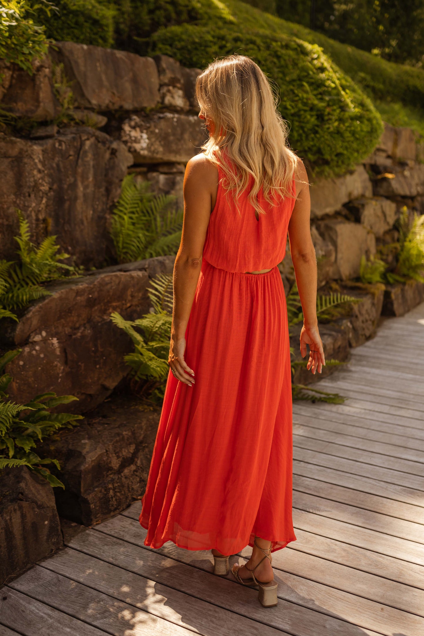Lisa | De Zomerjurk in Krachtig Oranje