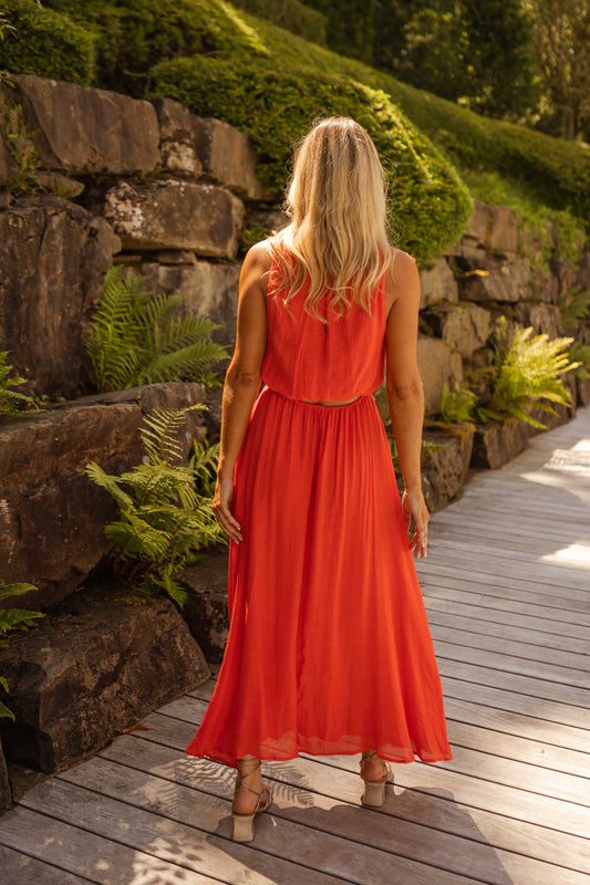Lisa | De Zomerjurk in Krachtig Oranje
