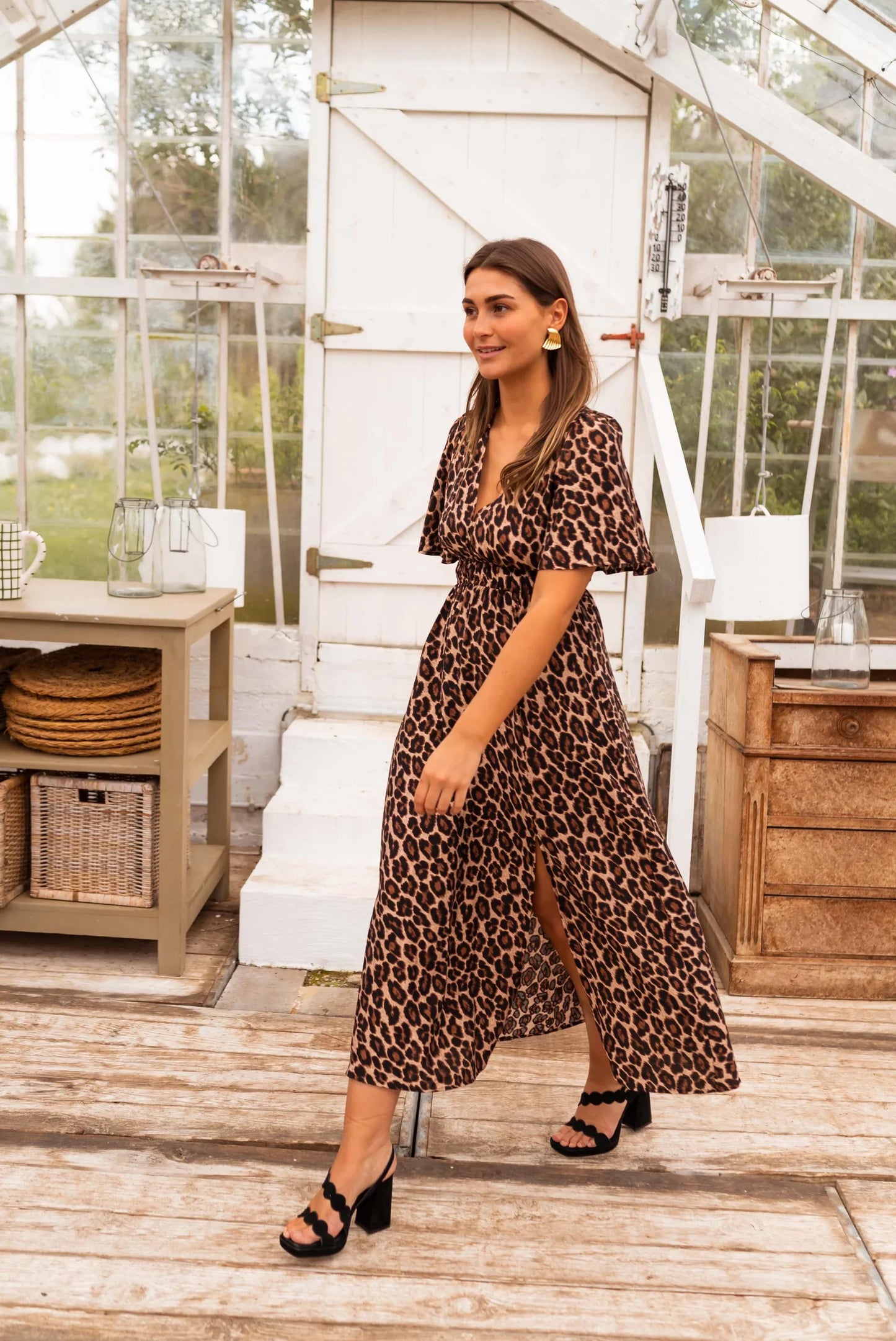 Stella | De Luipaard Maxi-jurk